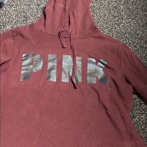 pink hoodie